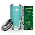 Copo de viagem de Natal HAUSHOF 600ml em aço inoxidável