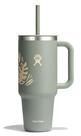 Copo de viagem Hydro Flask Botanical Bliss Green 1,2 L com alça