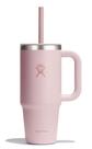 Copo de viagem Hydro Flask com alça, tampa e canudo 700 ml rosa