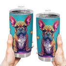 Copo de viagem Oasisdream 600ml em aço inoxidável com estampa para cães