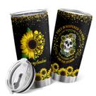 Copo de viagem Oasisdream Oasisdream 600 ml com estampa de caveira