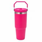 Copo de Viagem Portátil 900ml MS983 de Parede Dupla Isolado a Vácuo com Alça e Canudo Copo de Viagem Portátil 900ml MS983 de Parede Dupla Isolado a Vácuo com Alça e Canudo