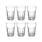 Copo de Vidro 350ml Vitamina Transparentes Drink 6 Unidades