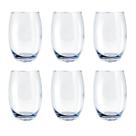 Copo de Vidro 450ml Transparente California Agua Suco 6 Unid