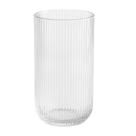 Copo de Vidro Alto para Água Suco Lines Transparente 430ml Wolff