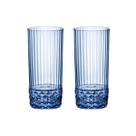 Copo De Vidro Bormioli Rocco Para Água 490 ml Azul America 20s 2 Peças