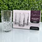 Copo de Vidro Euphoria 360ml Design Geométrico com Base Reforçada