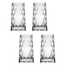Copo De Vidro Pasabahçe 450 ml Leafy 4 Peças
