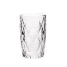 Copo De Vidro Resistente Diamond Transparente 400ml Em Casa Tem