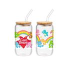 Copo de vidro Silver Buffalo Care Bears, 16 onças, pacote com 2