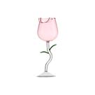 Copo de vinho em forma de rosa de 150 ml/280 ml de vidro com alto teor de borosilicato