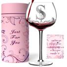 Copo de vinho Gumry Customized Monogram 470 ml Letra S