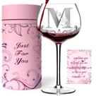 Copo de vinho Gumry Customized Monogram Letter M 470 ml