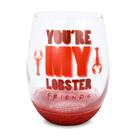 Copo de vinho Silver Buffalo Friends You're My Lobster 600mL