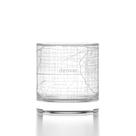 Copo de Whisky Well Told Mapa de Denver 325ml Transparente