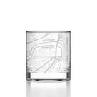 Copo de Whisky Well Told Mapa de Newark NJ 325ml Transparente