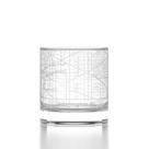 Copo de Whisky Well Told Mapa de Washington DC 325ml Transparente