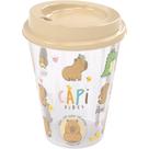 Copo Decorado Capivara com Tampa e Bico 270ML