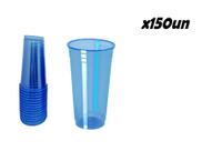 Copo Descartavel 300ml Neon Balada Azul 150un