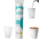 Copo Descartável Resistente 180ml Branco Água Copobom 100 Un