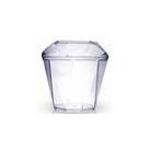 Copo Diamante com Tampa Transparente 150 ml 10 Unidades