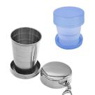 Copo dobrável Sealive Travel em aço inoxidável de 240 mL com chaveiro