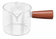 Copo Dosador de Expresso Vidro Borossilic Bambu Turkish 75ml