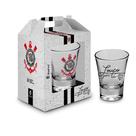 Copo Dose Individual KazzaVip Vidro Oficial Licenciado Corinthians Football Club 60ml Incolor