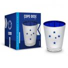 Copo dose metalic 55ml times - cruzeiro