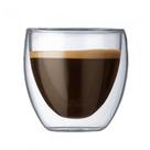Copo Duplo de Vidro Parede Dupla 250 ml Café Expresso Cerveja Chopp Chá