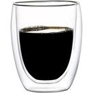 Copo Duplo de Vidro Parede Dupla 350 ml Café Expresso Cerveja Chopp Chá Quente e Frio