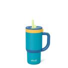 Copo Ello Oasis 414 ml em aço inoxidável à prova de vazamentos azul