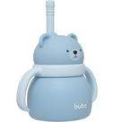Copo em silicone com canudo Ursinho Buba