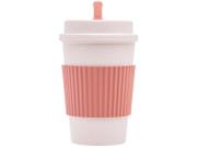 Copo Fibra Bambu para Café com Tampa Mexedor