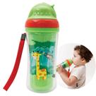Copo Garrafa Parede Dupla Infantil Bebê Alça Animal Fun Buba