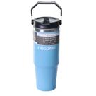 Copo Garrafa Térmica Camada Dupla Inox Alça Tampa Flip 890ml