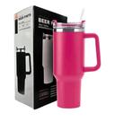 Copo Garrafa Térmica Inox 1200ml Parede Dupla tampa Canudo Premium