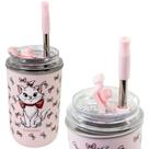 Copo Gata Marie Térmico Quente Gelado 300ml Com Tampa E Canudo Oficial Disney - Zona Criativa