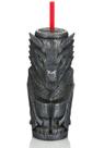 Copo Geeki Tikis Drogon de Game of Thrones Copo oficial colecionável de plástico estilo Tiki com tampa Comporta 23 onças