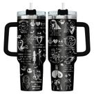 Copo GEPOSTORE Jack Sally 1.2L com alça de aço inoxidável