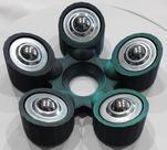 Copo Giratório para Bola de Boliche em Plástico Resistente com Rolamentos de Aço Copo Giratório para Bola de Boliche em Plástico Resistente com Rolamentos de Aço