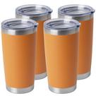 Copo HASLE OUTFITTERS de aço inoxidável 600 ml, pacote com 4 unidades, laranja