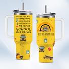 Copo HYMONA School Bus Driver de 1,2 L com alça de aço inoxidável