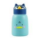 Copo Infantil 350ml Cartoon Interior de Vidro Parede Dupla Isolamento Térmico Azul Copo Infantil 350ml Cartoon Interior de Vidro Parede Dupla Isolamento Térmico Azul