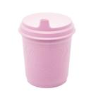 Copo Infantil Antivazamento com Tampa e Bico Urso Rosa 450ml Lyor