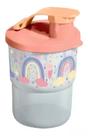 Copo infantil colors com bico arco iris da tupperware