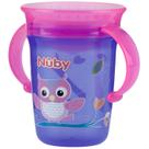 Copo Infantil Com Alça Tampa Nuby 240 Transição Fácil Beber