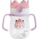 Copo Infantil Coroa 240ml Buba Com Canudo Anticólica Alça Removível e Tampa Copo Infantil Coroa 240ml Buba Com Canudo Anticólica Alça Removível e Tampa