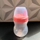 Copo infantil de plástico para bebê rosa ou azul 350ml para água leite garrafinha copinho com tampa de bico criança -