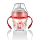 Copo Infantil de Transição 150 ml com Bico Extra + Alça Removível-Rosa Bubblegum BB1 - First Mom